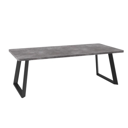 Стол LOFT LUX RADIAL-230, раздвижной 230(330)х110, ДЫМЧАТАЯ КЕРАМИКА/ЧЕРНЫЙ